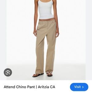 NWT Aritzia Wilfred Attend Chinos Trousers